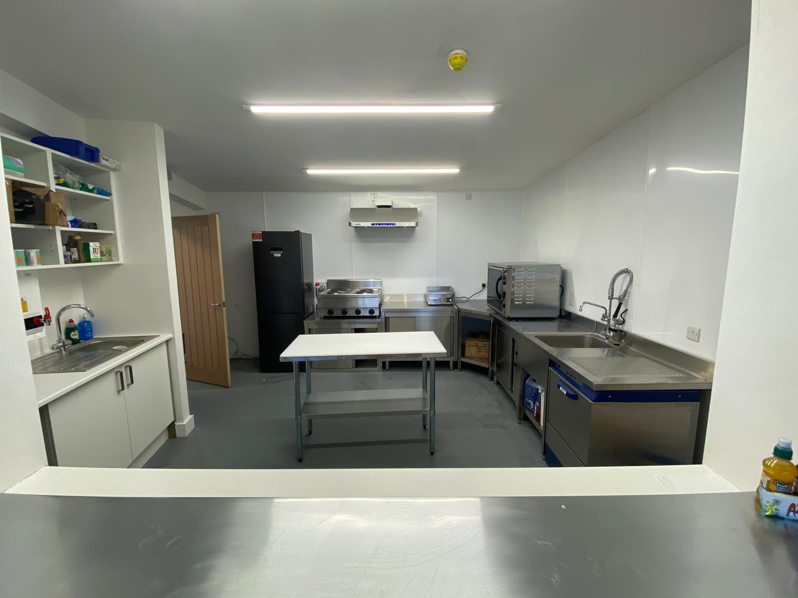 Kitchen facilities at the clubhouse